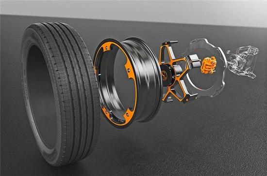 大陸研發首款電動車概念車輪 采用輕量化鋁材